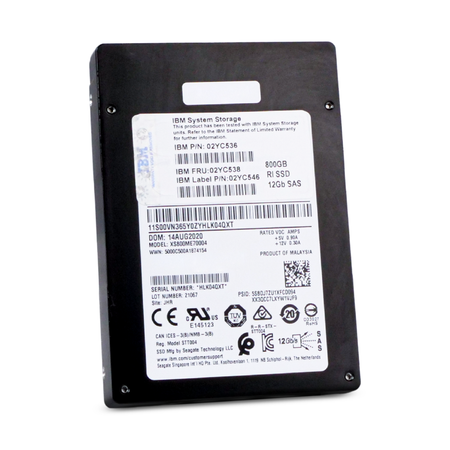 IBM / Seagate XS800ME70004 800GB SAS 12Gb/s 2.5" SSD, Front side View