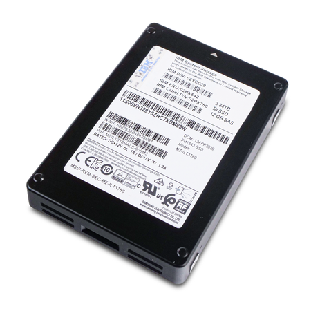 IBM/Samsung PM1643 MZILT3T8HALS-000M3 3.84TB SAS 12Gb/s 2.5" SSD, Above View