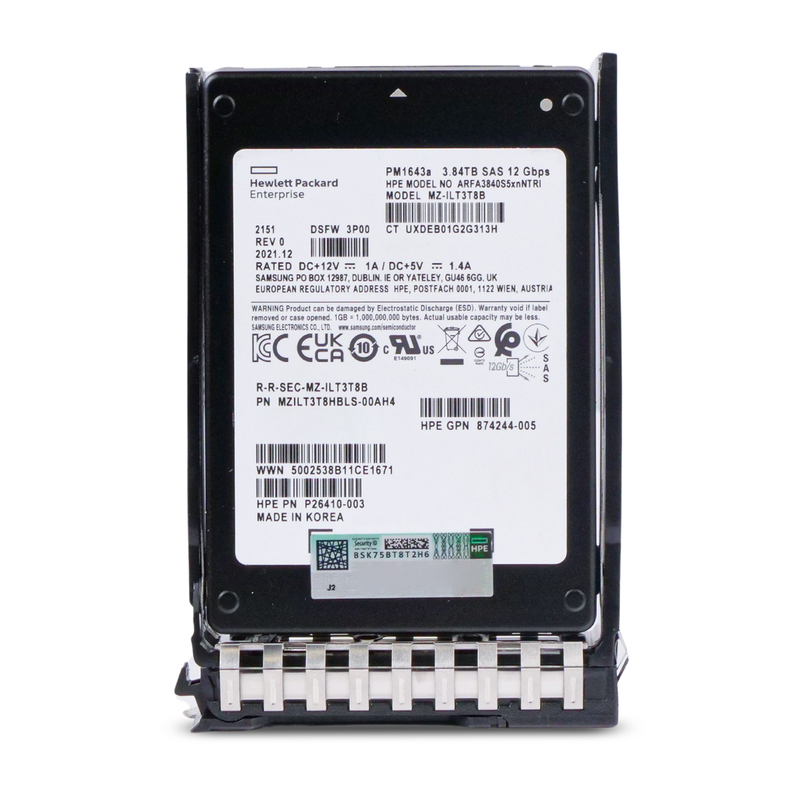 HP Generation 11 ARFA3840S5xnNTRI P26410-003 3.84TB 1 DWPD SAS 12Gb/s 3D TLC 2.5in Refurbished SSD