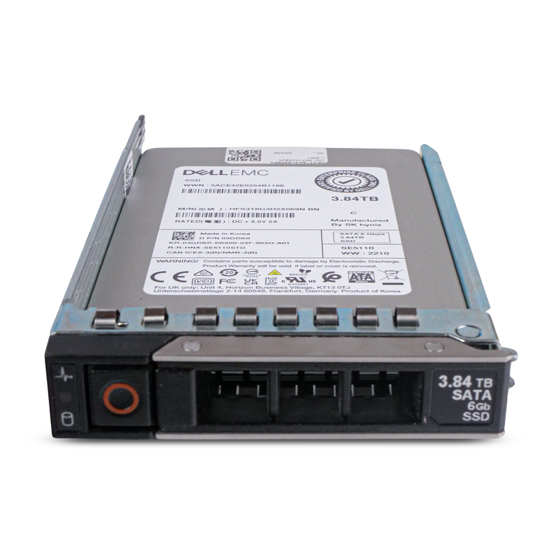 Dell G14 03GDK0 3.84TB 1 DWPD SATA 6Gb/s 3D TLC 2.5in Read Intensive Refurbished SSD