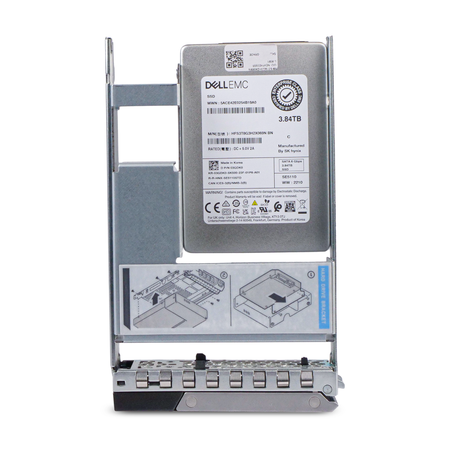 Dell EMC HFS3T8G3H2X069N BN 3.84TB SATA 6Gb/s 2.5" Enterprise SSD, Front view