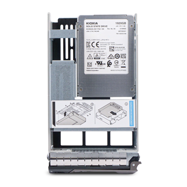 Dell G13 KHK6XLSE1T92 0KJR1M 1.92TB 0.6 DWPD SATA 6Gb/s 3D TLC Hybrid 3.5in Read Intensive SSD, front view