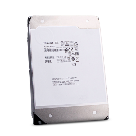 Toshiba MG08SCA16TE 16TB SAS 12Gb/s 3.5" Enterprise Hard Drive, Front side view