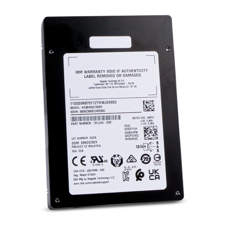 Seagate Nytro 3350 XS3840SE70055 3.84TB 1 DWPD SAS 12Gb/s 3D eTLC 2.5in IBM SSD