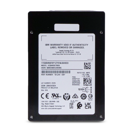 Seagate Nytro 3350 XS3840SE70055 3.84TB 1 DWPD SAS 12Gb/s 3D eTLC 2.5in IBM SSD