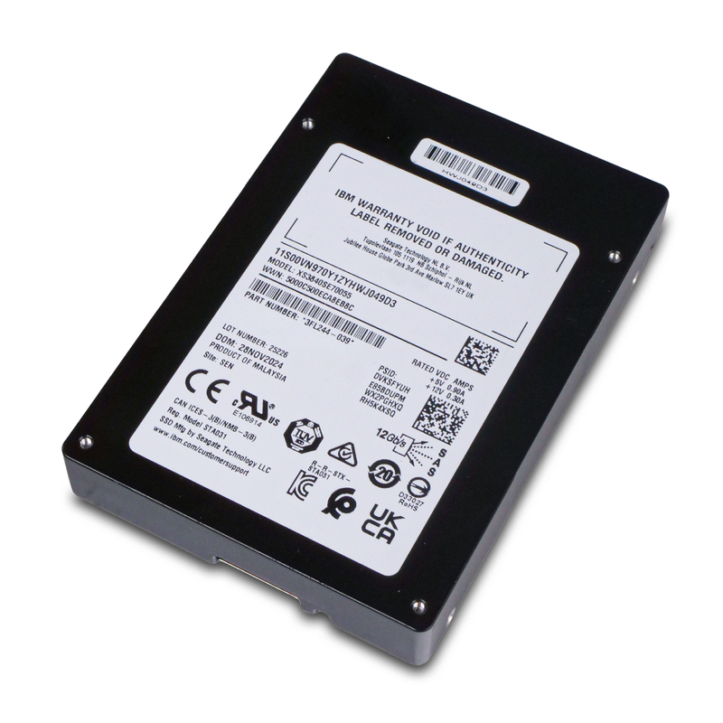IBM/Seagate Nytro 3350 XS3840SE70055 3.84TB 1 DWPD SAS 12Gb/s 3D eTLC 2.5in SSD