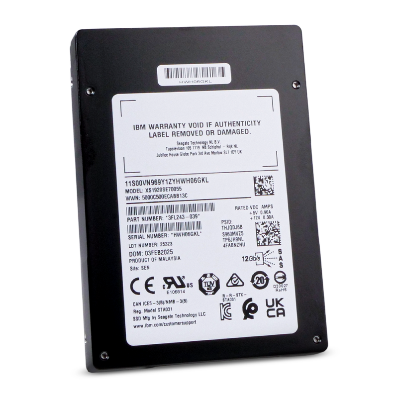 IBM/Seagate Nytro 3350 XS1920SE70055 1.92TB 1 DWPD SAS 12Gb/s 3D eTLC 2.5in Read Intensive SSD