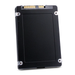 Rear view of a 2.5-inch SAS SSD with black casing, gold connector pins at the top, and four corner mounting screws.