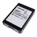 Angled top view of a Samsung 2.5-inch SAS SSD with white label showing part number, model, and compliance certifications.