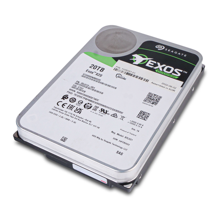 Seagate Exos X20 ST20000NM003D 20TB 7.2K RPM SAS 12Gb/s 512e SED 3.5in Refurbished HDD
