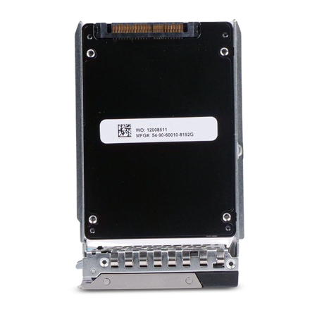Dell EMC HUSMR7676BDP3Y1 7680GB NVMe PCIe Gen 3 2.5" Enterprise SSD, Back tray view