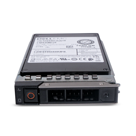 Dell EMC HUSMR7676BDP3Y1 7680GB NVMe PCIe Gen 3 2.5" Enterprise SSD, Above tray view