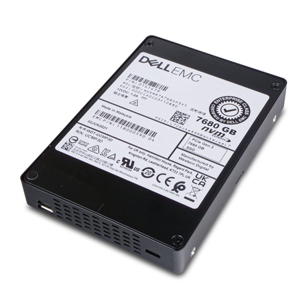Dell EMC HUSMR7676BDP3Y1 7680GB NVMe PCIe Gen 3 2.5" Enterprise SSD, Above view