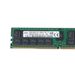 Close-up of SK Hynix 128GB DDR4 PC4-3200AA RDIMM showing memory chips, label, and gold edge connector pins.