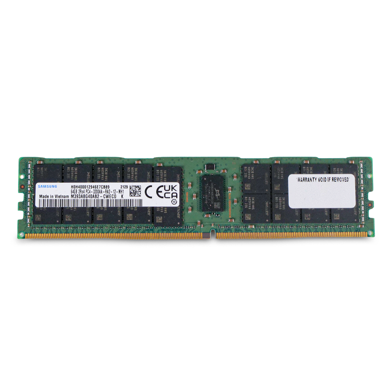 Samsung M393A8G40AB2-CWECO 64GB DDR4 3200MHz 2Rx4 RDIMM ECC Server