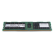 Angled front view of a Samsung DDR4 RDIMM server memory module showing label, UKCA mark, memory chips, and gold edge connector.