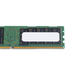 Close-up of a DDR4 RDIMM rear side showing memory chips, blank white label, and gold edge connector pins.