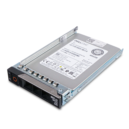 Dell EMC HFS480G3H2X069N 480GB SATA 6Gb/s 2.5" Enterprise SSD, Above side tray view
