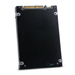 Rear view of a 2.5-inch SSD with black casing, gold connector pins, and four corner mounting screws.