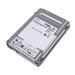 Angled top view of a Kioxia NVMe Express 2.5-inch SSD with model label, certifications, and mounting bracket.