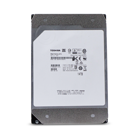 Toshiba MG Series MG07ACA14TE 14TB 7.2K RPM SATA 6Gb/s 512e 3.5in Refurbished HDD