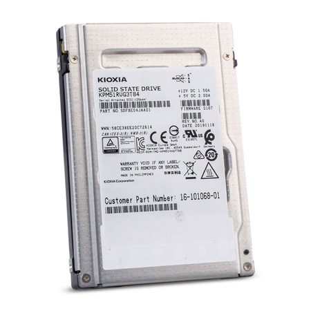 Kioxia KPM51RUG3T84 3.84TB SAS 12Gb/s 1 DWPD 3D TLC 2.5" Refurbished SSD