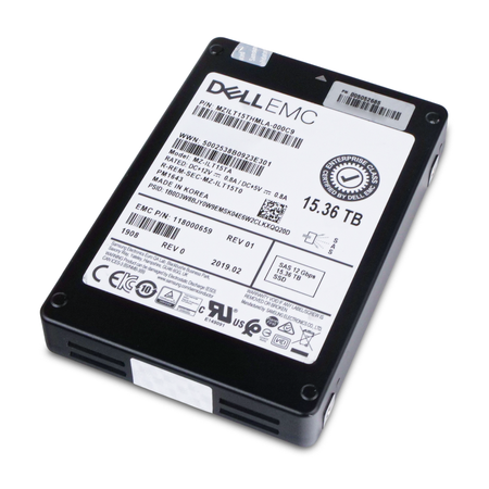 Dell/Samsung PM1643 MZILT15THMLA 15.36TB 1 DWPD SAS 12Gb/s 3D TLC 2.5in Refurbished SSD