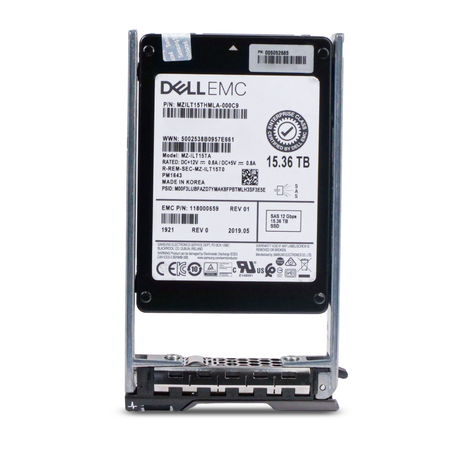Dell G13 118000659 15.36TB 1 DWPD SAS 12Gb/s 3D TLC 2.5in Refurbished SSD