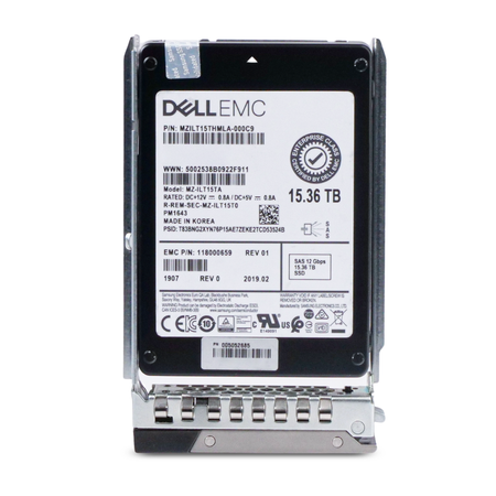 Dell G14 118000659 15.36TB 1 DWPD SAS 12Gb/s 3D TLC 2.5in Refurbished SSD