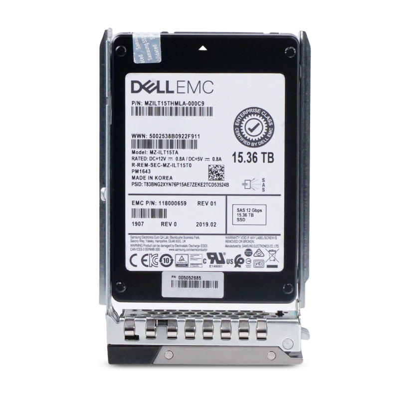 Dell G14 118000659 15.36TB 1 DWPD SAS 12Gb/s 3D TLC 2.5in Refurbished SSD