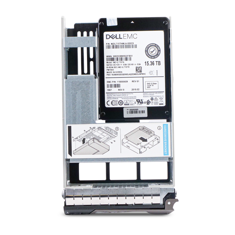 Dell G13 118000659 15.36TB 1 DWPD SAS 12Gb/s 3D TLC Hybrid 3.5in Refurbished SSD