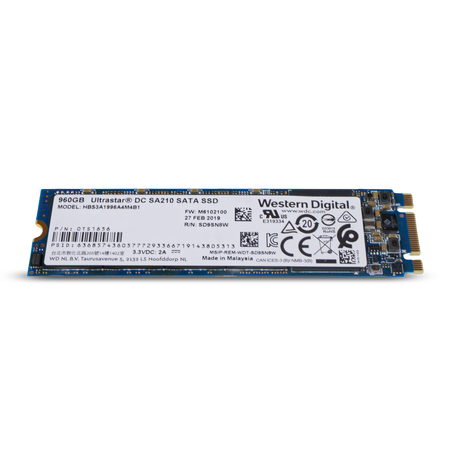 Western Digital Ultrastar DC SA210 HBS3A1996A4M4B1 0TS1656 960GB 0.1 DWPD SATA 6Gb/s 3D TLC M.2 2280 SSD