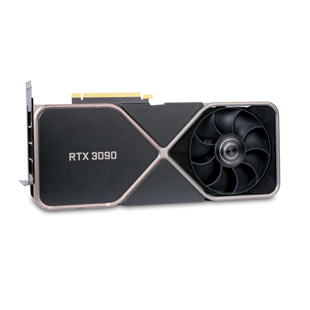 NVIDIA GeForce RTX 3090 Founders Edition PG136 24GB GDDR6X Gaming/Creator Graphics Card, Front view
