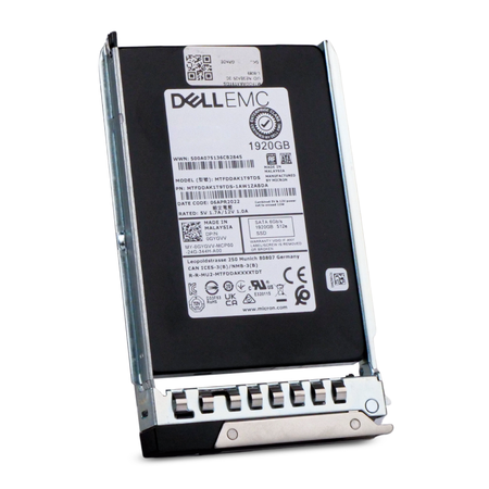 Dell G14 0GYGVV 1.92TB 1.5 DWPD SATA 6Gb/s 3D TLC 512e 2.5in SSD