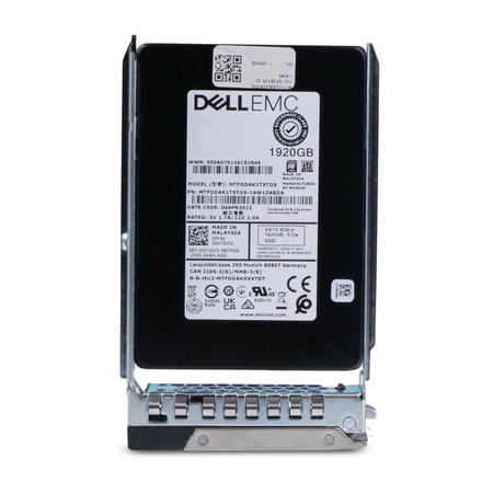 Dell G14 0GYGVV 1.92TB 1.5 DWPD SATA 6Gb/s 3D TLC 512e 2.5in SSD