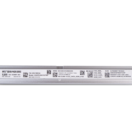 Intel D5-P4326 SSDPEXNV153T8D 15.36 TB 0.18 DWPD PCIe Gen 3.1 x4 4GB/s QLC NVMe 512e E1.L Refurbished SSD
