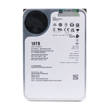 HP/Seagate Exos X18 ST18000NM002J 18TB 7.2K RPM SATA 6Gb/s 512e 256MB 3.5in HDD