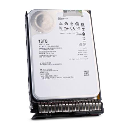 HP Generation 8 MB018000GYDKR P44757-005 18TB 7.2K RPM SATA 6Gb/s 512e 256MB 3.5in Refurbished HDD