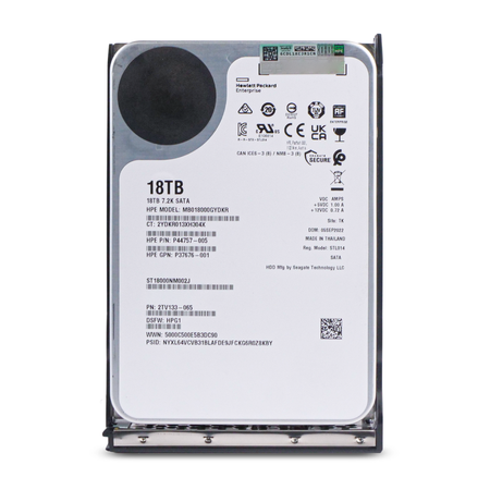 HP Generation 11 MB018000GYDKR P44757-005 18TB 7.2K RPM SATA 6Gb/s 512e 256MB 3.5in Refurbished HDD