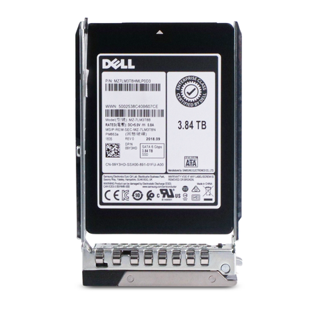 Dell G14 09Y3HD 3.84TB 1.3 DWPD SATA 6Gb/s 3D TLC 2.5in Refurbished SSD