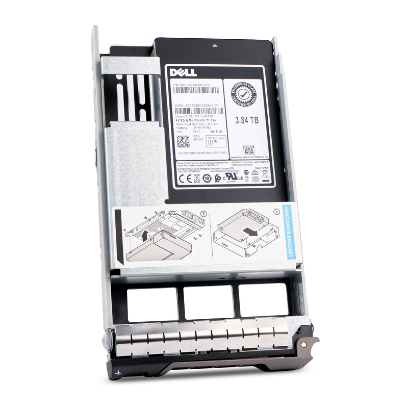 Dell G13 09Y3HD 3.84TB 1.3 DWPD SATA 6Gb/s 3D TLC Hybrid 3.5in Refurbished SSD