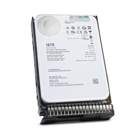 HP Generation 8 MB016000JWZHE P15760-004 16TB 7.2K RPM SAS 12Gb/s 512e 256MB 3.5in HDD