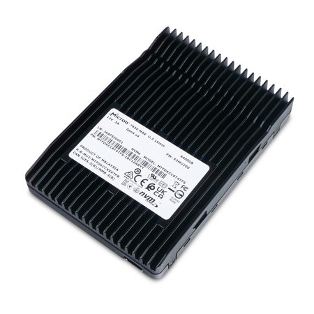 Micron 7450 MAX MTFDKCC6T4TFS 6.4TB 3 DWPD PCIe Gen 4.0 x4 8GB/s 3D TLC U.3 NVMe 2.5in Refurbished SSD