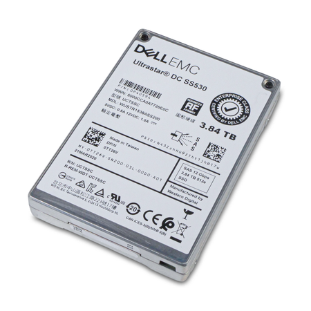 Dell/Western Digital Ultrastar DC SS530 WUSTR1538ASS200 0P40594 3.84TB 1 DWPD SAS 12Gb/s 3D TLC 2.5in Refurbished SSD
