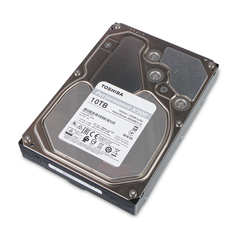 Toshiba X300 HDWR11A HDETV10ZPA31 10TB 7.2K RPM SATA 6Gb/s 512e 256MB 3.5in Refurbished HDD