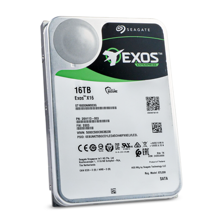 Seagate Exos X16 ST16000NM003G 16TB 7.2K RPM SATA 6Gb/s 512e 256MB 3.5" Refurbished HDD