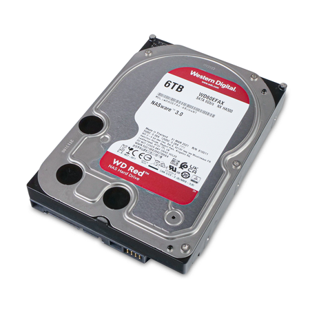 Western Digital Red NX HA500 WD60EFAX 68JH4N1 6TB 5.4K RPM SATA 6Gb/s 512e 256MB 3.5in Refurbished HDD