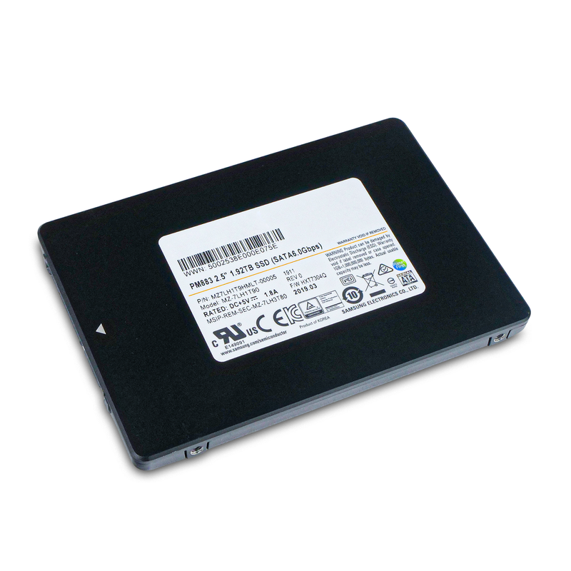 Samsung PM883 MZ7LH1T9HMLT 1.92TB 1.3 DWPD SATA 6Gb/s 3D TLC 2.5in SSD