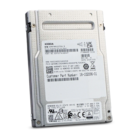 KIOXIA PM7-R KPM7WRUG3T84 3.84TB 1DWPD SAS-4 24Gb/s 3D TLC 2.5in SSD