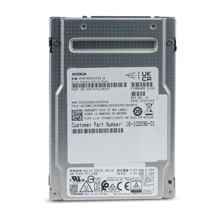 KIOXIA PM7-R KPM7WRUG3T84 3.84TB 1DWPD SAS-4 24Gb/s 3D TLC 2.5in SSD